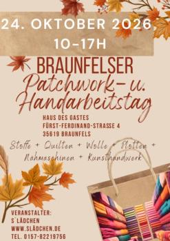 Patchwork- & Handarbeitstag Braunfels 24.10.26